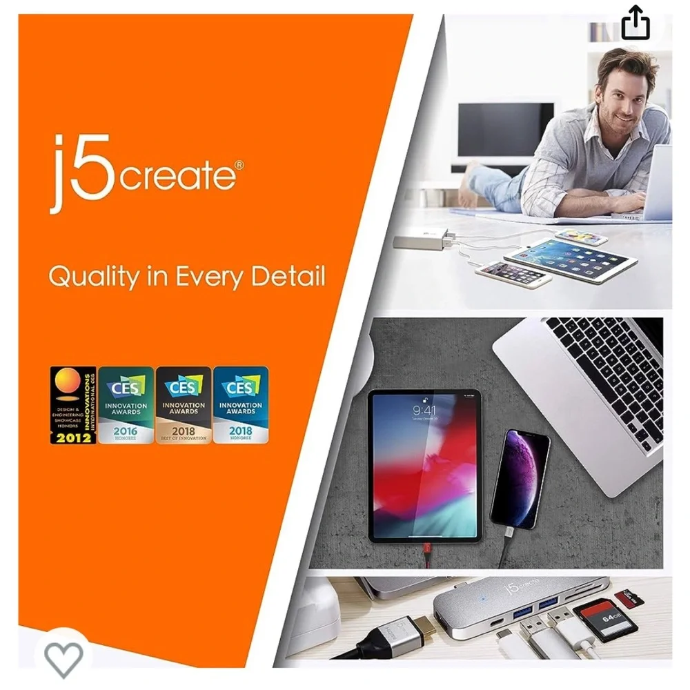 j5create USB 3.0 DVI Display Adapter EUC